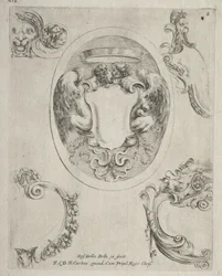 Collezione di vari capricci e nuovi disegni di cartigli e ornamenti: No 8