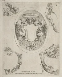 Collezione di vari capricci e nuovi disegni di cartigli e ornamenti: No 8