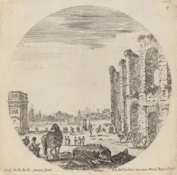 Colosseo e Arco di Costantino, 1646