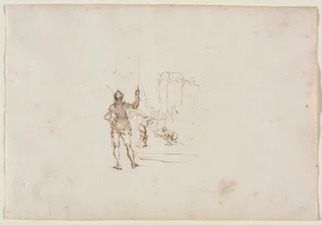 Particolare del Martirio di San Giovanni Evangelista, dopo Callot
