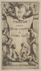 Frontespizio per Epigrammi de Guelfi, ca. 1636