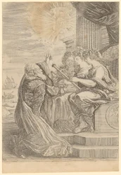 Galileo di fronte alle personificazioni dell