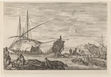 Galea con ponte coperto di vele