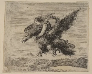 Giove e Ganimede, da Gioco della Mitologia, 1644