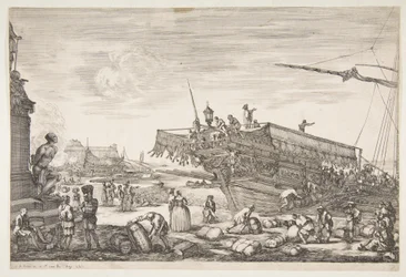 Caricamento di una galea, 1654-55