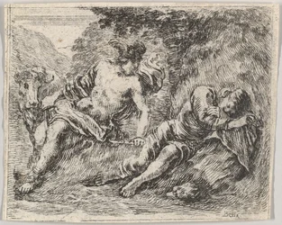 Mercurio e Argo, dal Gioco della Mitologia Jeu de la Mythologie, 1644