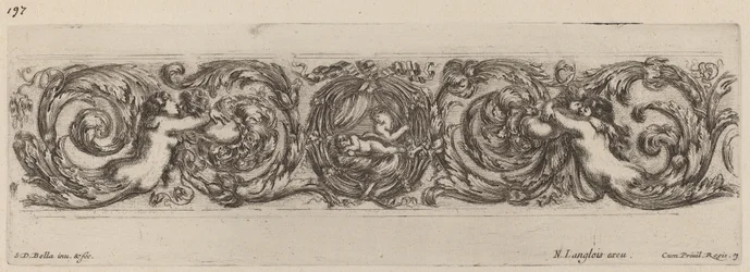 Fregio ornamentale con Cupido e Psiche, probabilmente 1648