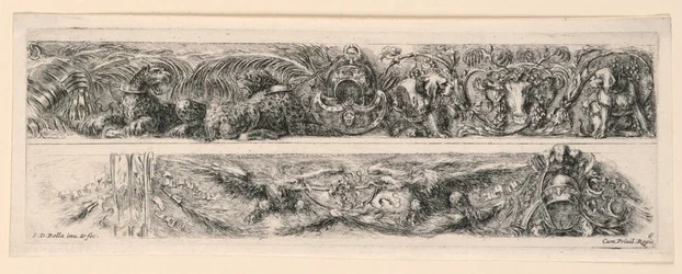 Ornamenti di fregi e fogliami