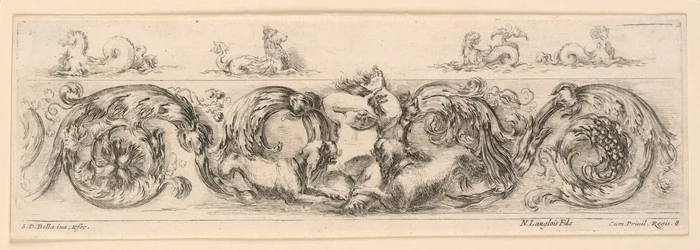 Ornamenti di fregi e fogliami