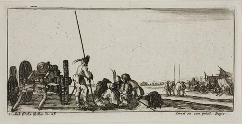 Tavola nove da Disegni di diversi movimenti di soldati