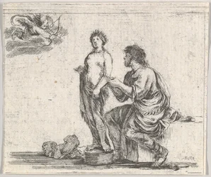 Pigmalione, dal Gioco della Mitologia Jeu de la Mythologie, 1644