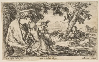 Riposo durante la fuga in Egitto