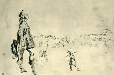 Figura maschile in piedi
