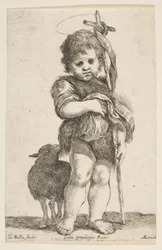 Il Bambino San Giovanni Battista che solleva la sua veste