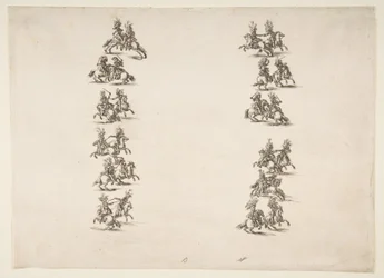 Ventiquattro Cavalieri che Combattono in Due Colonne, 1652