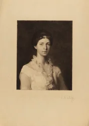 Senza titolo (donna con margherite sul vestito)