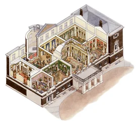 Devonshire House, Piccadilly, Londra, c.1860-1910