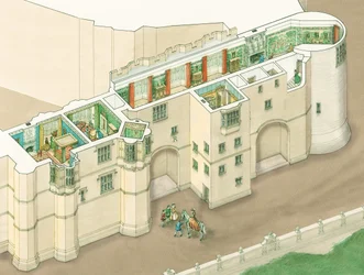 Galleria Nord di Elisabetta I al Castello di Windsor, Berkshire, c.1578-1603