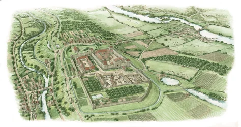 Priorato di San Giovanni, Kilmainham, Dublino (disegnato nel 2022), c.1340-1370