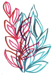 Bloom, 2016 (inchiostro su carta)