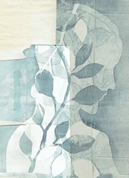 La Foret II, 2016 (monoprint e collage)