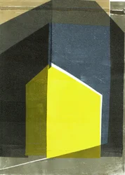 Obliquo V, 2020, monostampa su carta