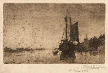 Scena Fluviale con Nave