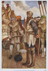 Hudson fu catturato e legato, illustrazione da 