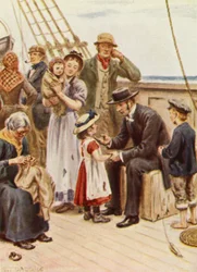 Illustrazione della vita del vescovo Patteson (litografia a colori)