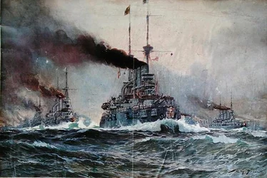 La Flottiglia Tedesca in Mare