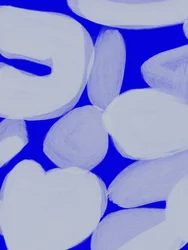 Forme astratte in blu sereno
