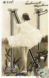 Cleopatre Diane de Merode, detta Cleo de Merode, ballerina della Belle Epoque, formata all