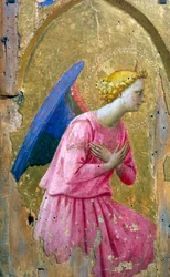 Angelo in adorazione, metà XV secolo