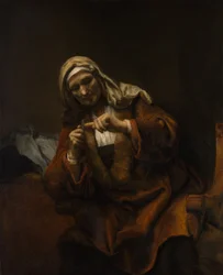 Vecchia che si taglia le unghie, ca. 1655-60