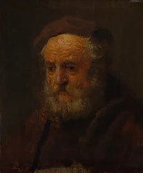 Studio della testa di un vecchio
