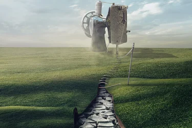 Cucire la terra crepata