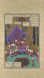 Zal consulta i Magi, Folio 73v dal Shahnama Libro dei Re