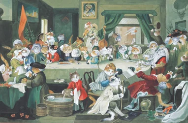 Illustrazione da Cats Galore! A Compendium of Cultured Cats (pub. 2015)