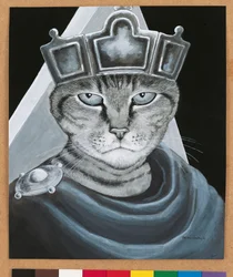 Illustrazione da Cats Galore! A Compendium of Cultured Cats (pub. 2015)