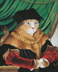 Illustrazione da Cats Galore! A Compendium of Cultured Cats (pub. 2015)
