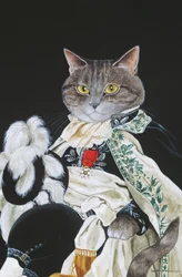 Illustrazione da Cats Galore! A Compendium of Cultured Cats (pub. 2015)