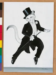 Illustrazione da Cats Galore! A Compendium of Cultured Cats