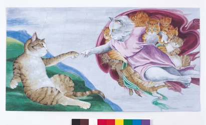 Illustrazione da Cats Galore! A Compendium of Cultured Cats (pub. 2015)