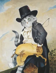 Illustrazione da Cats Galore! A Compendium of Cultured Cats