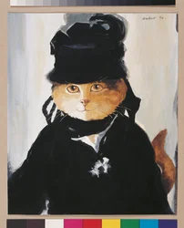 Illustrazione da Cats Galore! A Compendium of Cultured Cats