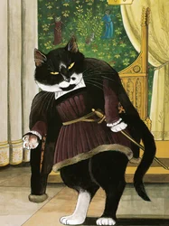 Illustrazione da Shakespeare Cats: Poster Book (pub. 2016)