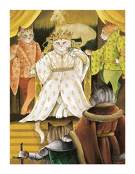Illustrazione da Shakespeare Cats: Poster Book (pub. 2016)