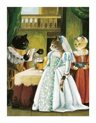 Illustrazione da Shakespeare Cats: Poster Book (pub. 2016)