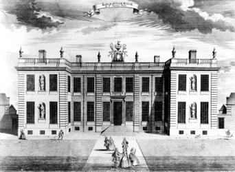 Veduta di Marlborough House a Pall Mall, Westminster, 1741