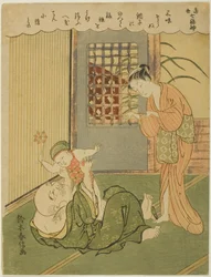 Hotei, dalla serie "Sette Dei della Fortuna nella Vita Moderna (Tosei Shichi-fukujin)"